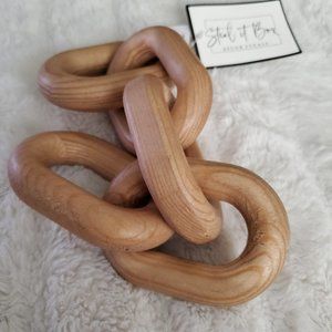 NWT Decor Steals Wood Chain Link Decoration